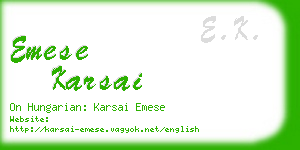 emese karsai business card